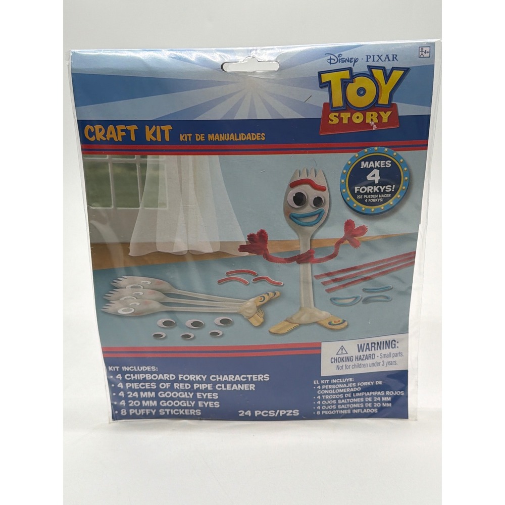 Disney Pixar Toy Story 4 Forky Craft Kit 24pc Makes 4 Characters‎ DIY Kids